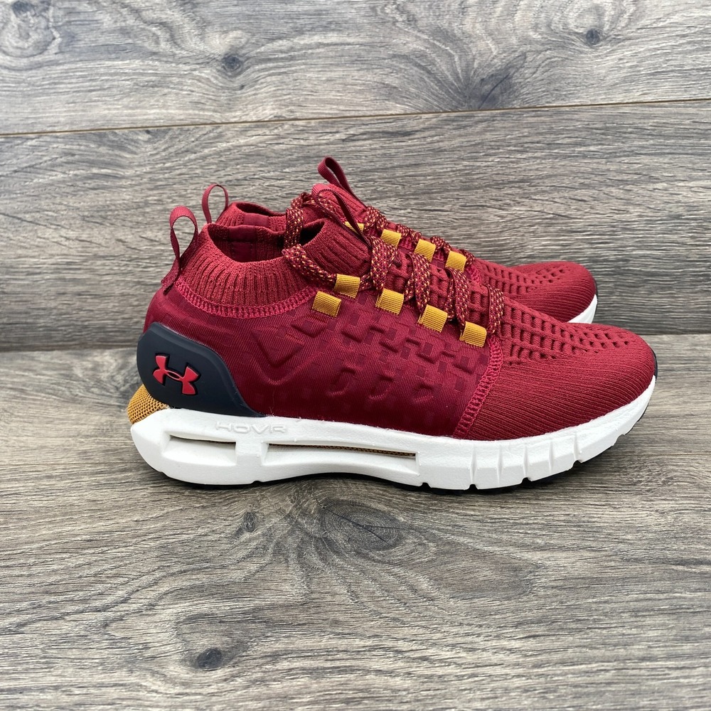 Under Armor Hovr Phantom 1 Running Sneakers Youth Boy's Size 5 Maroon 3028384 - Picture 2 of 12